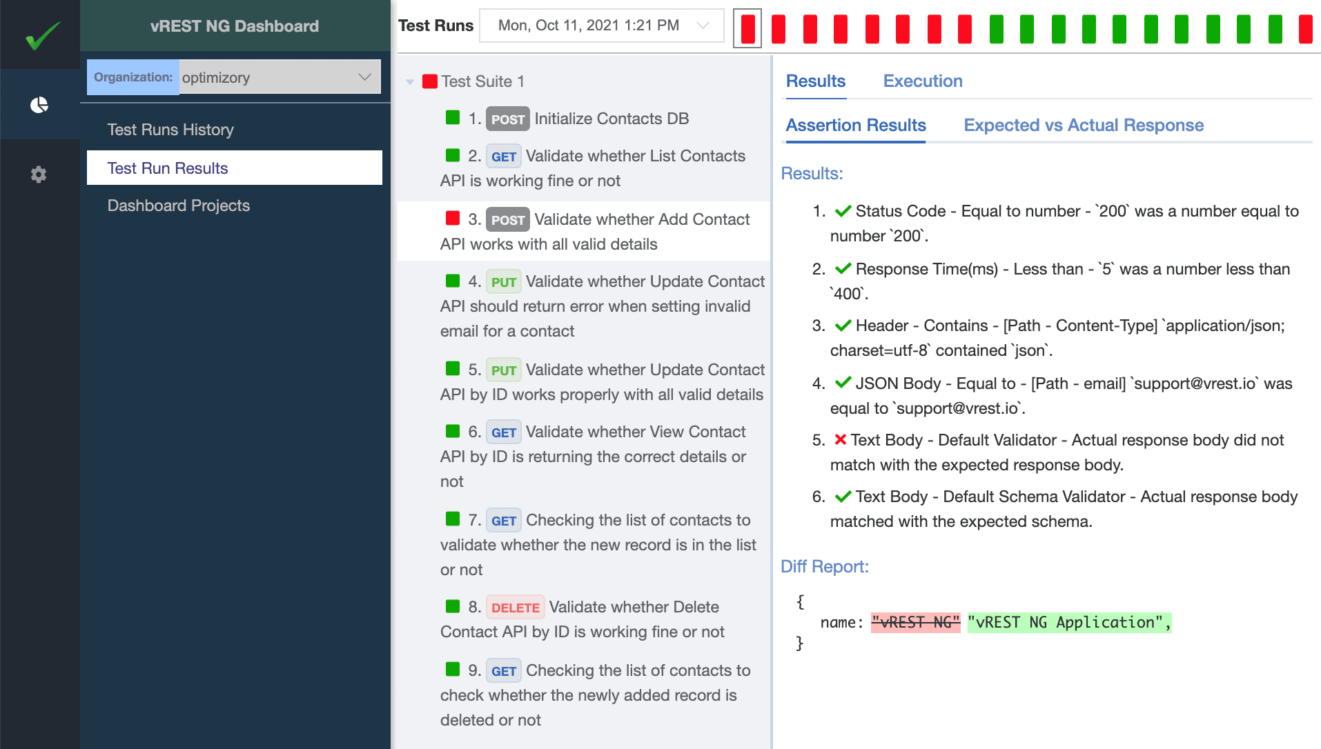 vREST NG - Zero code API test automation solution