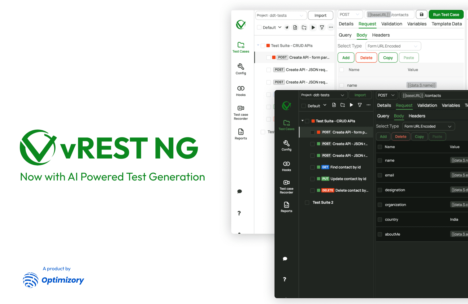 vREST NG - Zero code API test automation solution